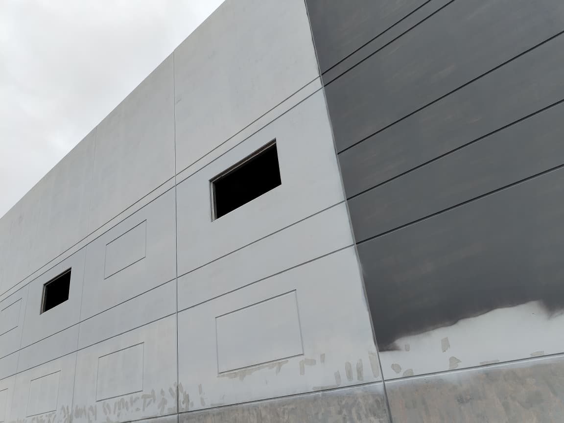 Aérea de nave en construcción