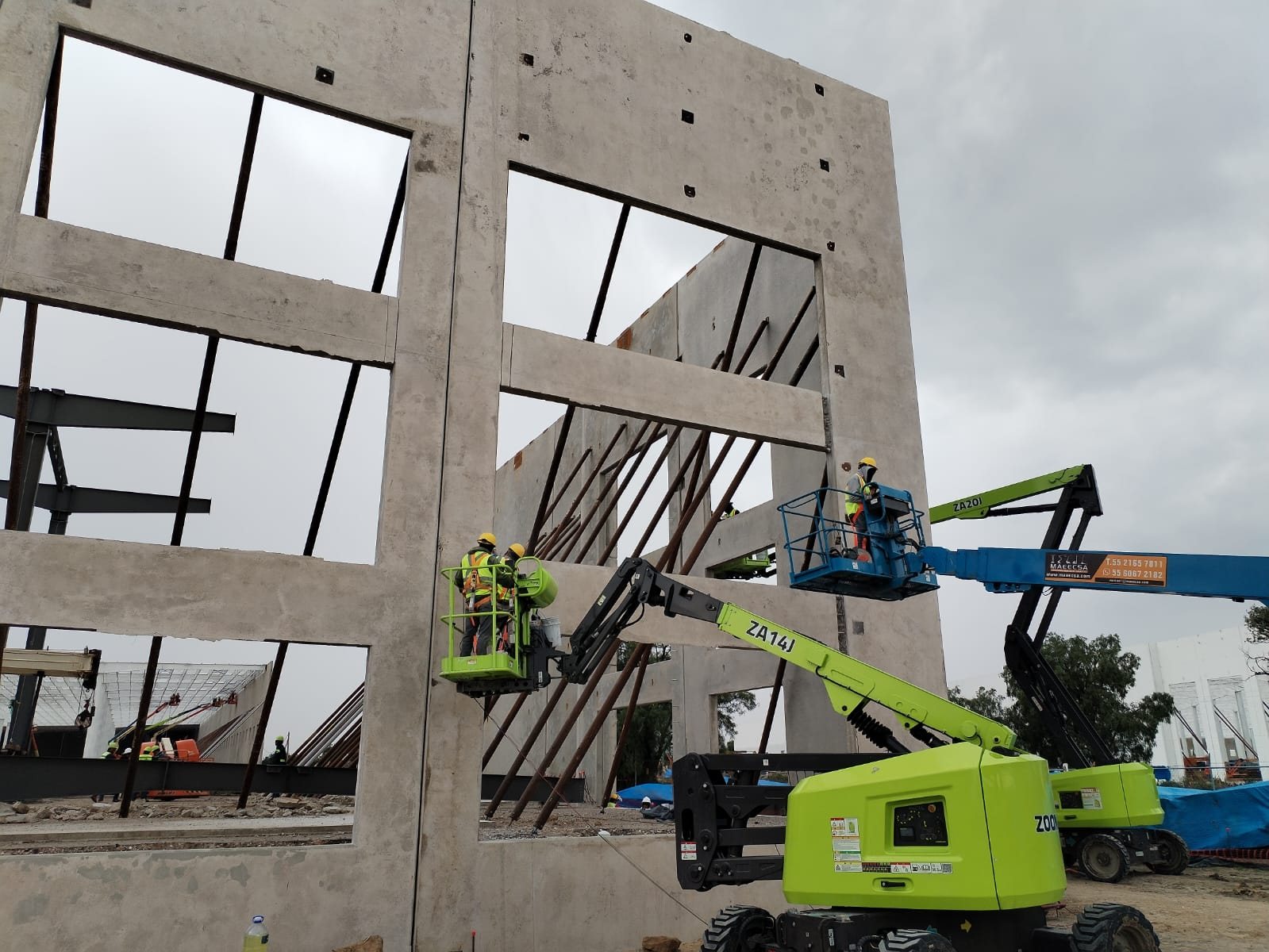 Estructura tilt-up CIMTRA en proceso constructivo